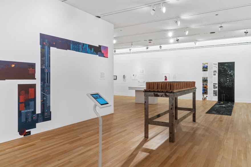 Celebrating the 10th anniversary of the Gray Center’s signature fellowship program, “On Drawing Drawing On” includes artworks such as handmade pencils and a chalkboard that invites visitors to add their own illustrations.
