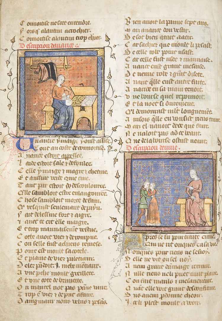 Digital version of the illuminated medieval manuscript, Le Roman de la Rose (The Romance of the Rose) will be made more discoverable by UChicago Node. (The University of Chicago Library MS 1380)
