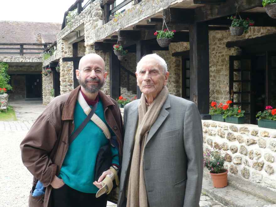 Arnold I. Davidson (left) and Pierre Hadot photo by Diane Brentari