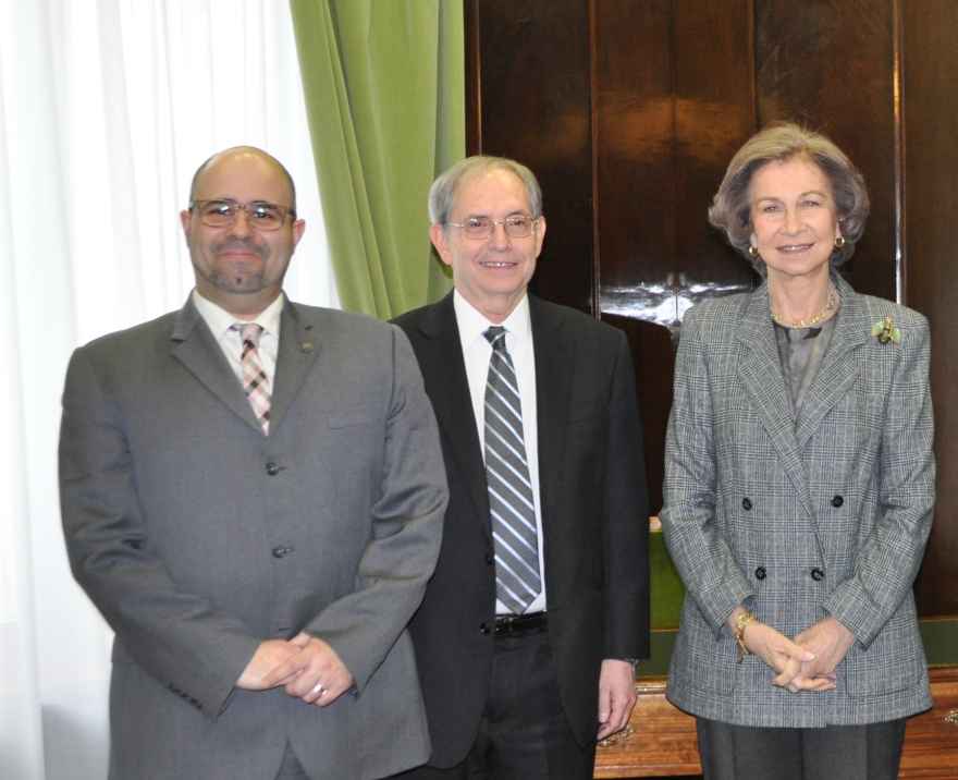 Velez-Sainz, De Armas, and Queen Sofia of Spain