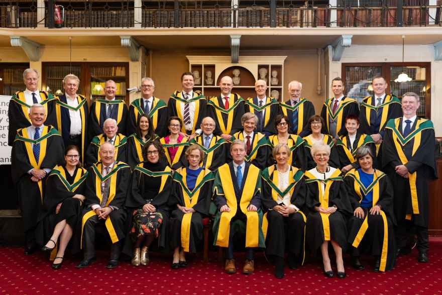 Top row, far left: UChicago scholar James K. Chandler was one of 28 new members elected to the Royal Irish Academy on May 24, 2024.