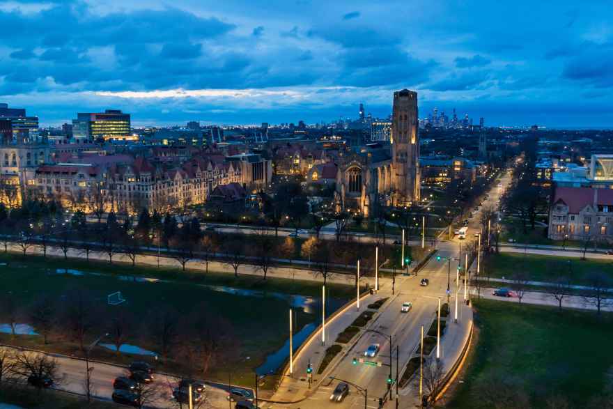 UChicago Campus at Night