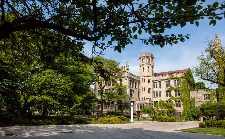 UChicago campus in Hyde Park UChicago campus in Hyde Park