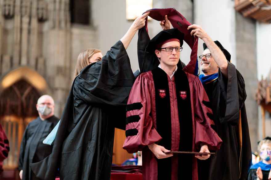 The Humanities Division celebrated its first Convocation ceremony in Rockefeller Memorial Chapel since 2019. The Humanities Division celebrated its first Convocation ceremony in Rockefeller Memorial Chapel since 2019.