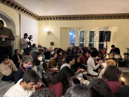 The evening Mehfil Concert was a fitting finale to the lively conversations and interactions among the young ethnomusicology scholars. Photo by Christine Bohlman
